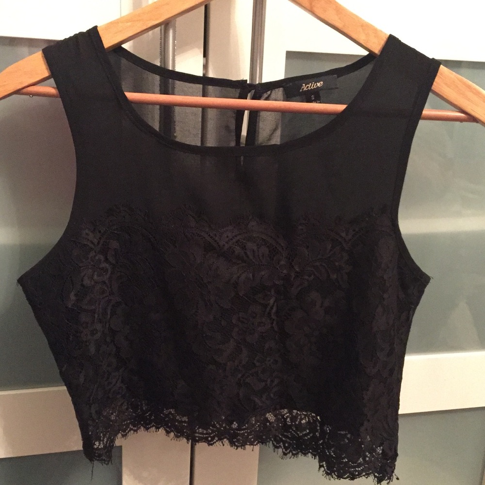 Lace crop top